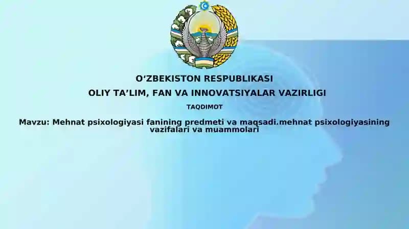 Mehnat psixologiyasi