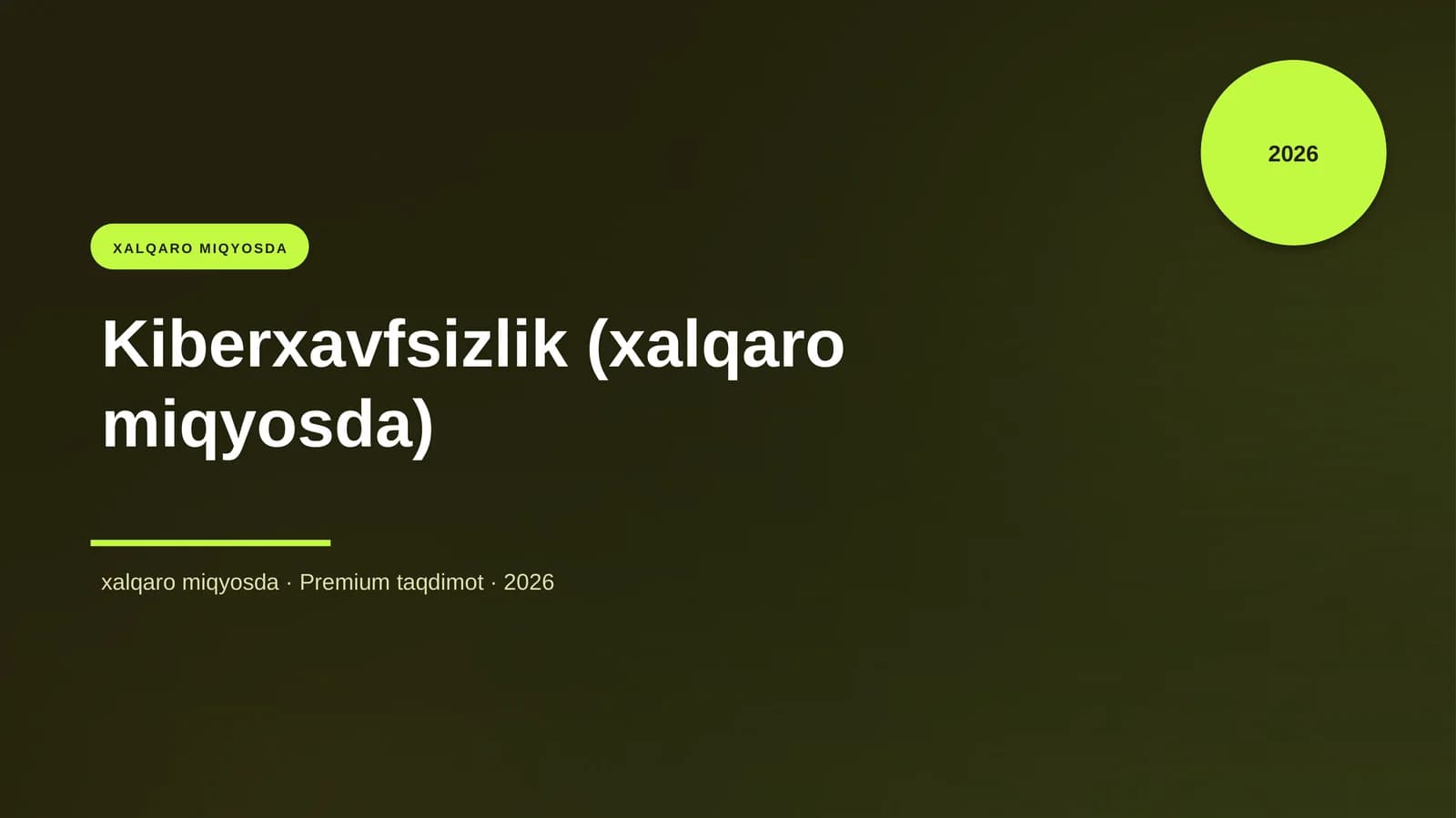 Kiberxavfsizlik (xalqaro miqyosda)