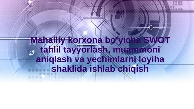 SWOT tahlil