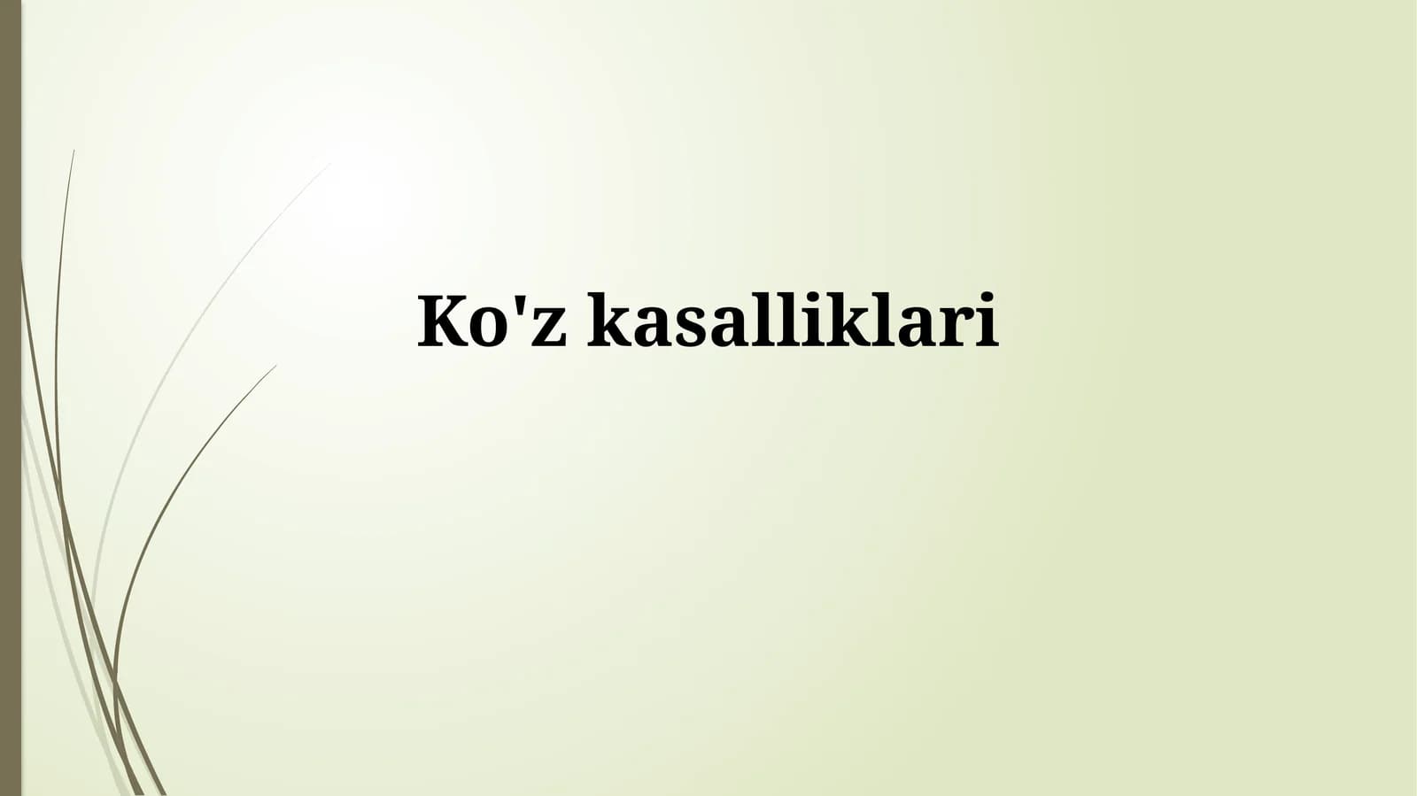 Ko'zkasalliklari