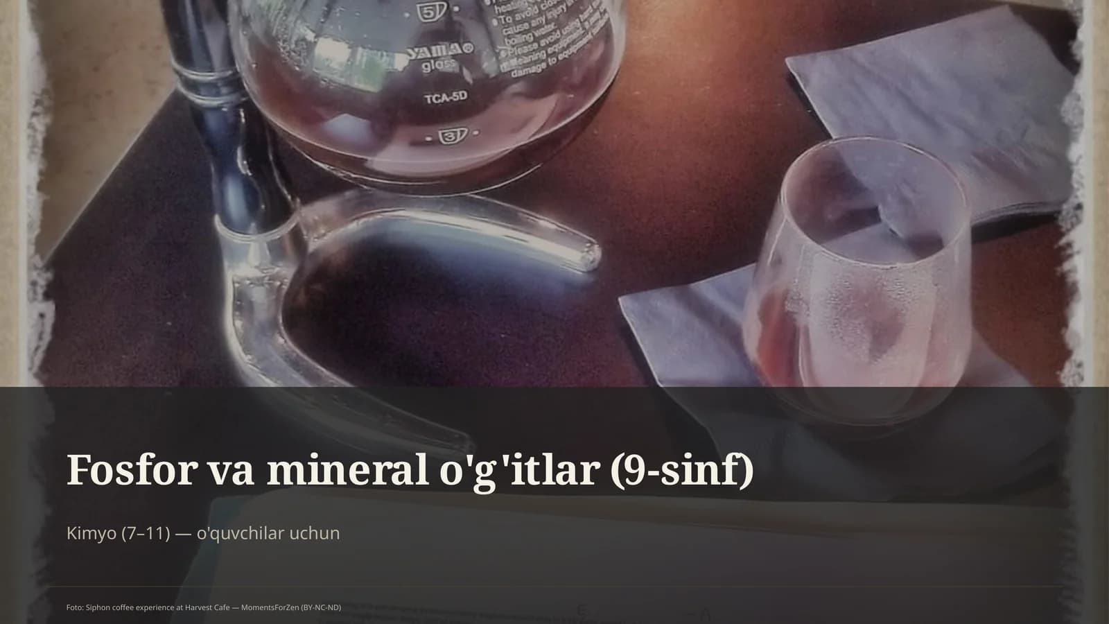 Fosfor va mineral o'g'itlar (9-sinf)