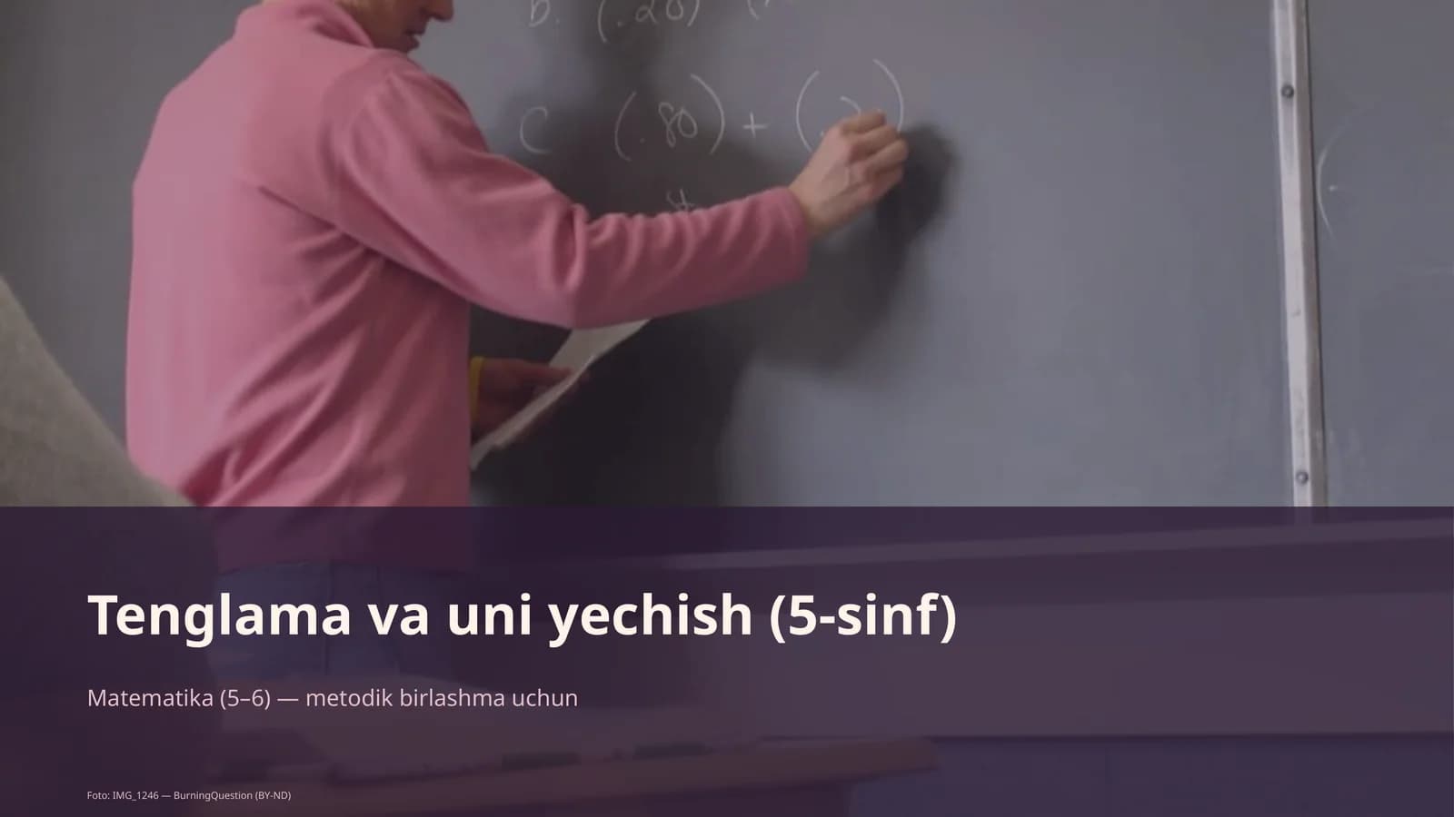 Tenglama va uni yechish (5-sinf)