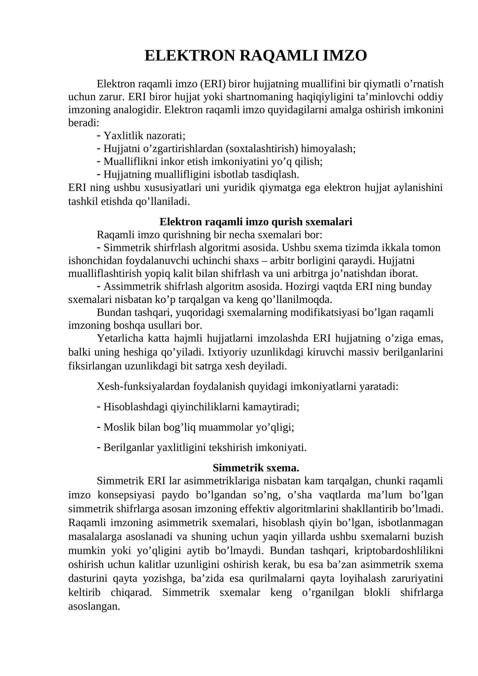 Elektron raqamli imzo