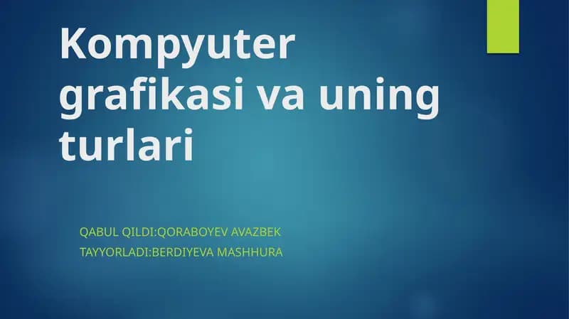 Kompyutergrafikasi
