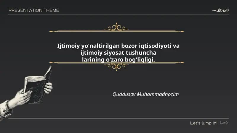 Ijtimoiy yo'naltirilgan bozor iqtisodiyoti
