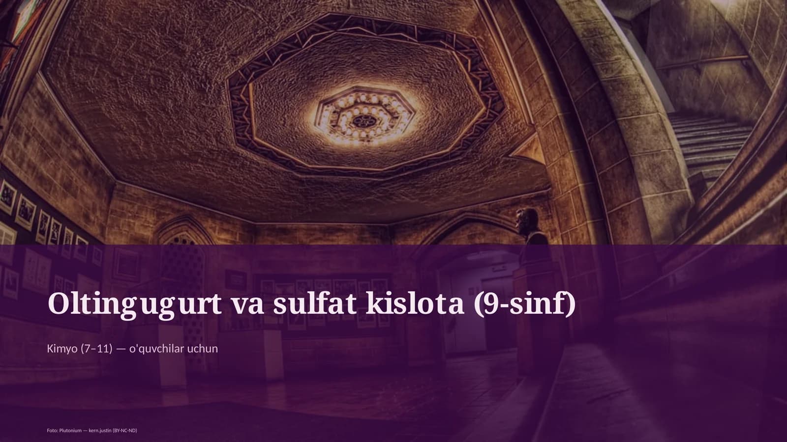 Oltingugurt va sulfat kislota (9-sinf)