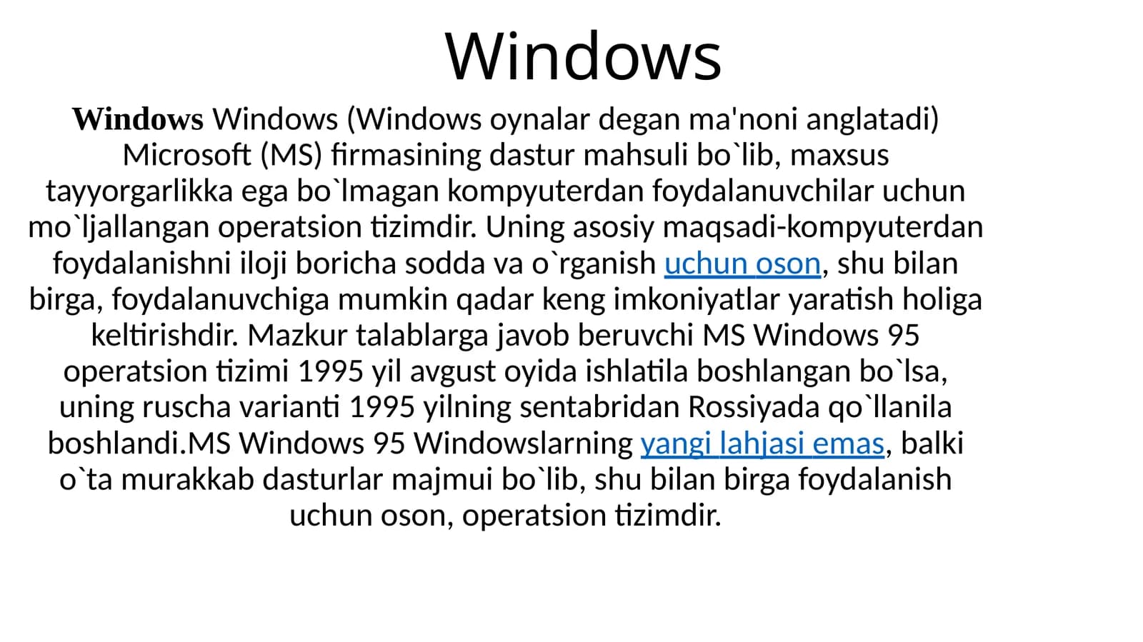 Windows