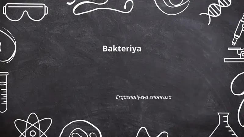 Bakteriya Ergashaliyeva shohruza