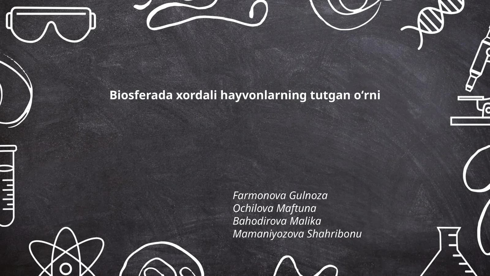 Xordali hayvonlarning biosferadagi ekologik roli