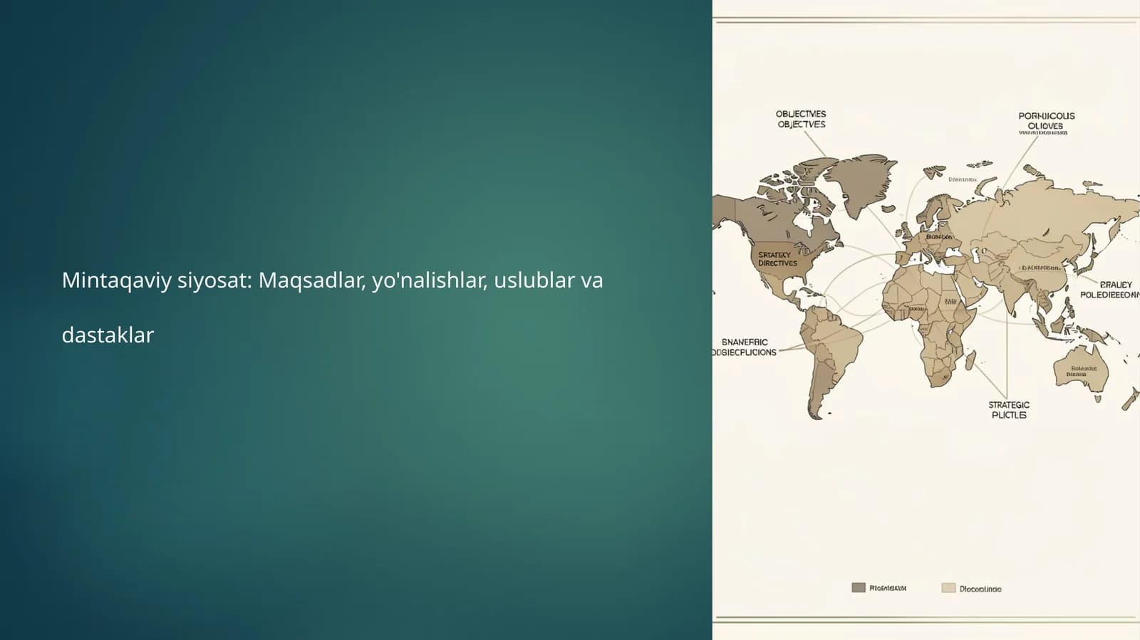 Mintaqaviy siyosat: Maqsadlar, yo'nalishlar, uslublar va dastaklar