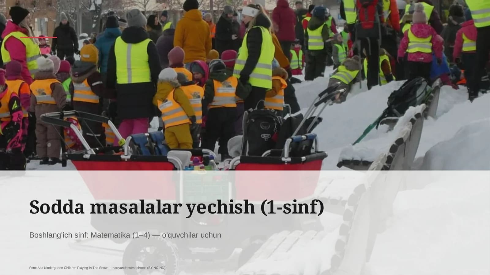 Sodda masalalar yechish (1-sinf)