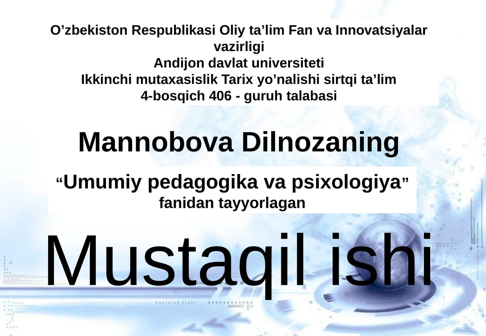 Pedagogik fanlar tizimi