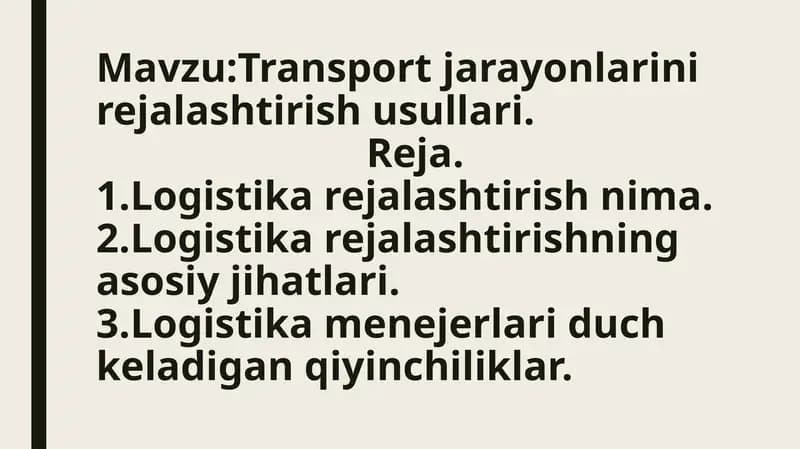 Logistika rejasi