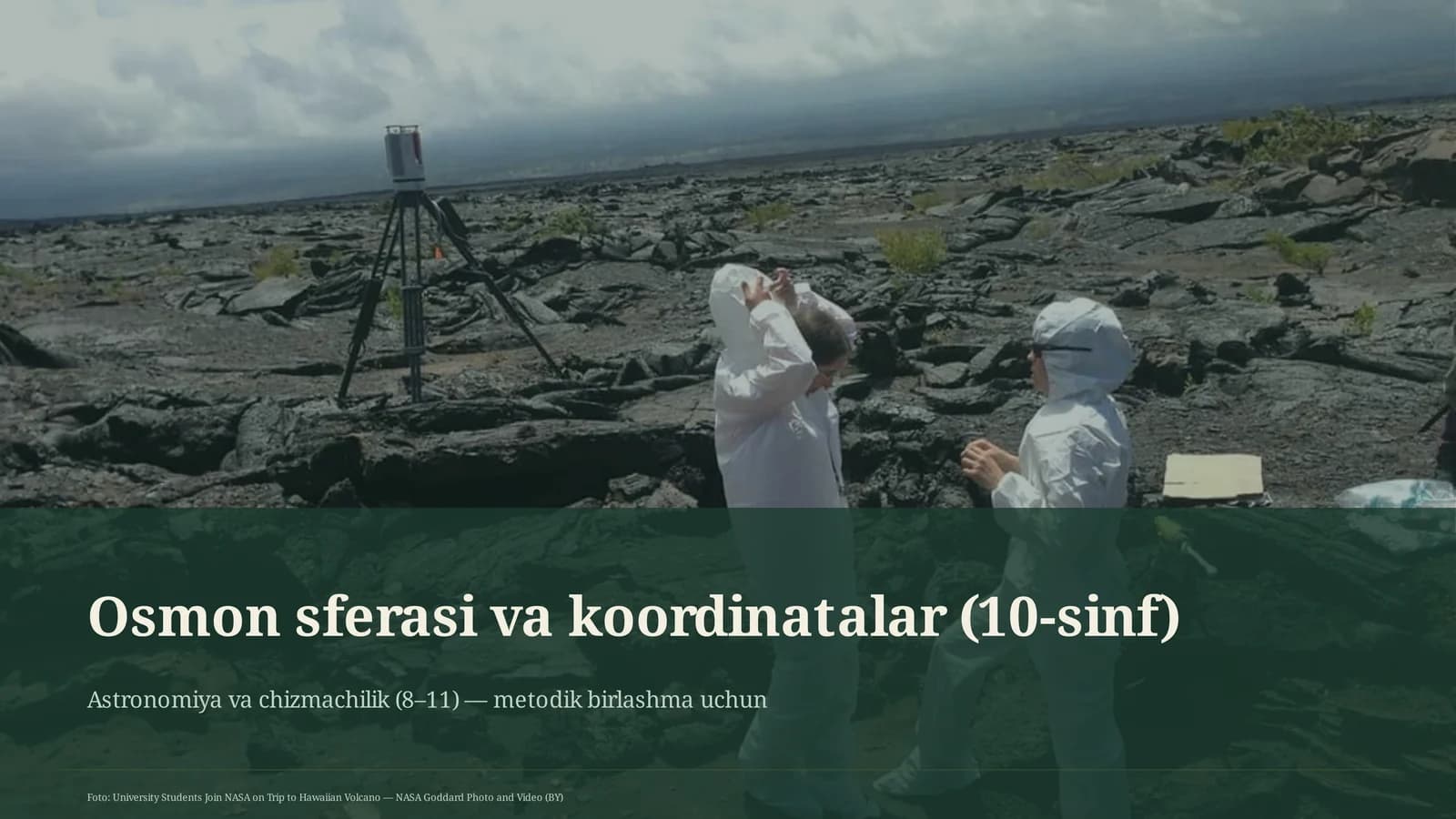 Osmon sferasi va koordinatalar (10-sinf)