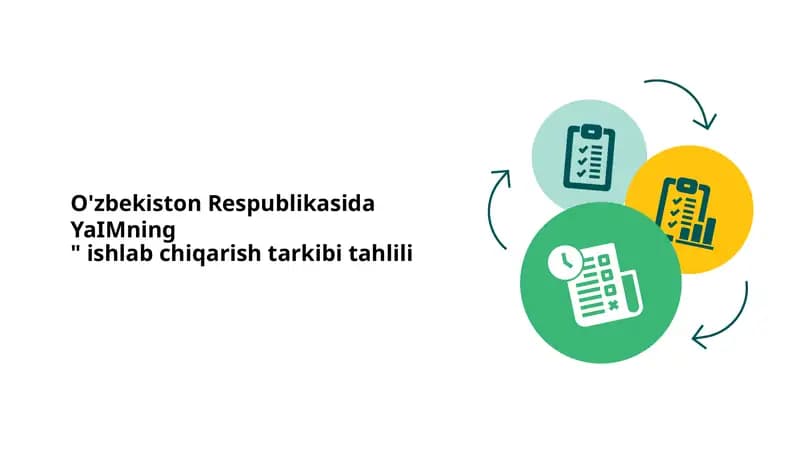 O'zbekiston Respublikasida YaIMning  ishlab chiqarish tarkibi tahlili