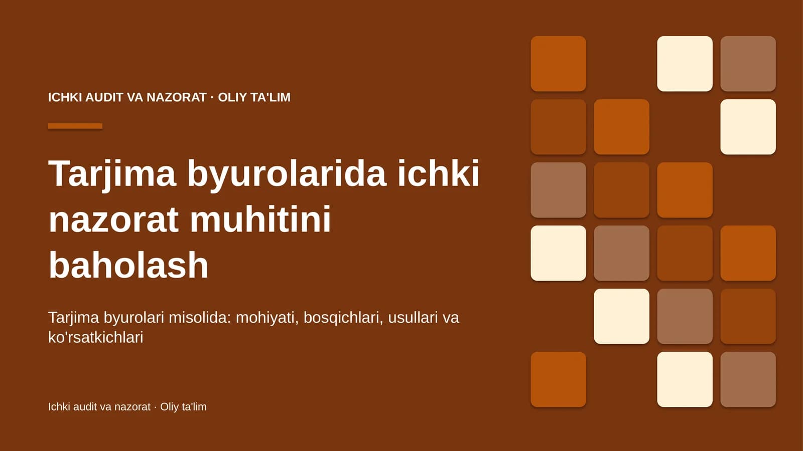 tarjima byurolarida ichki nazorat muhitini baholash 9388