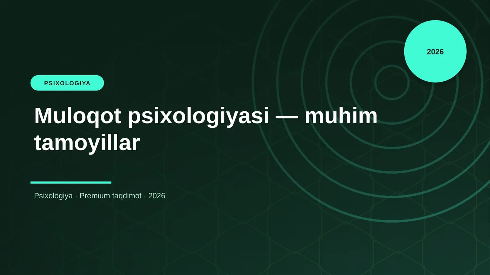 Muloqot psixologiyasi — muhim tamoyillar