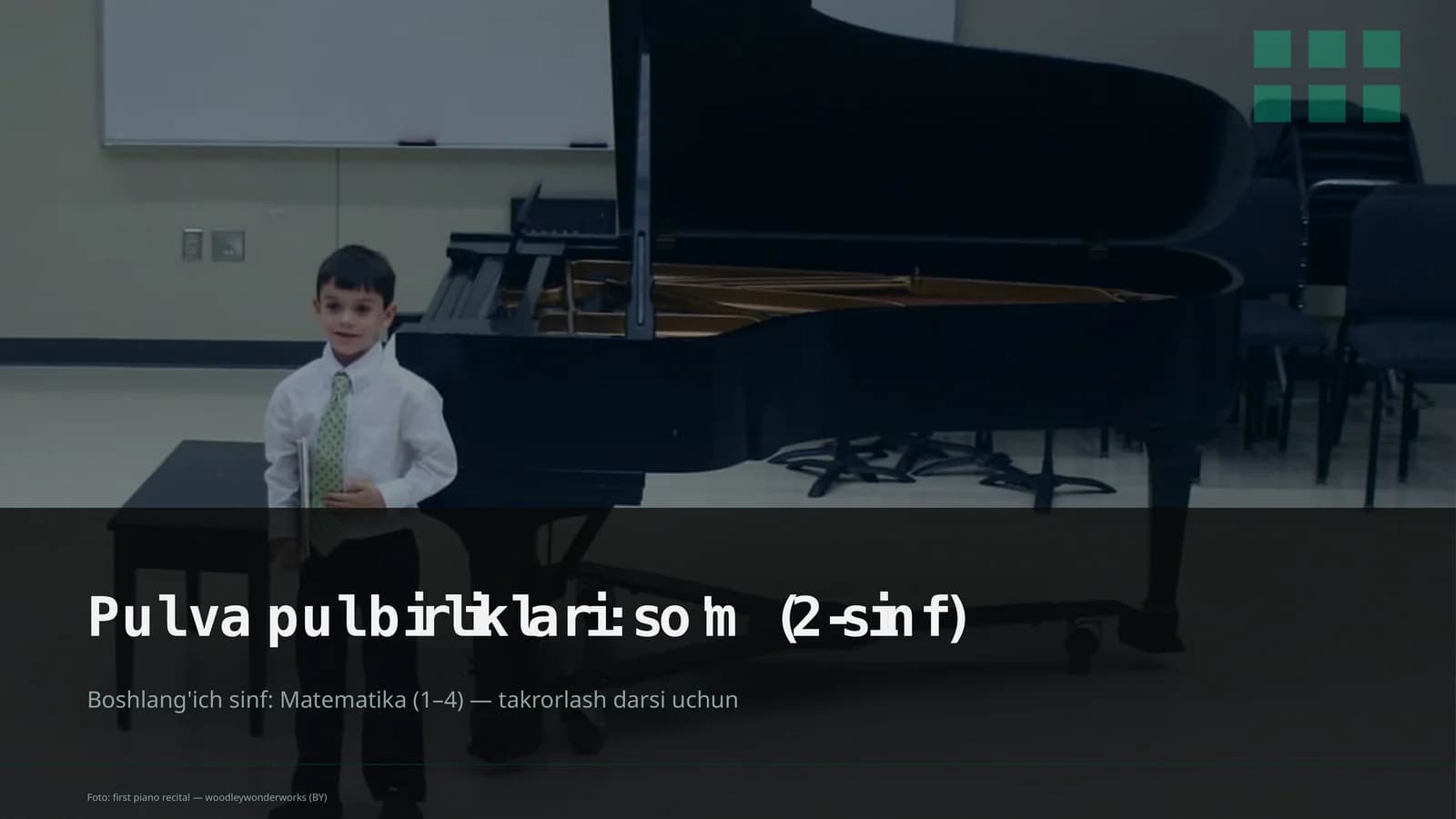 Pul va pul birliklari: so'm (2-sinf)