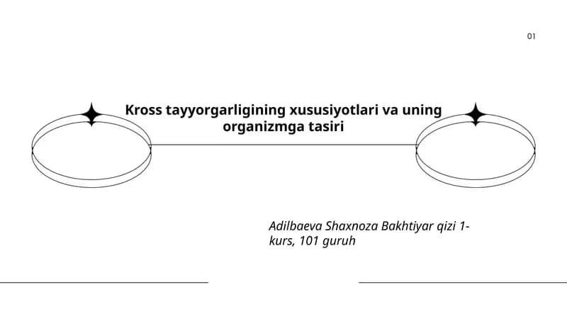 Kross tayyorgarligining xususiyotlari va uning organizmga tasiri