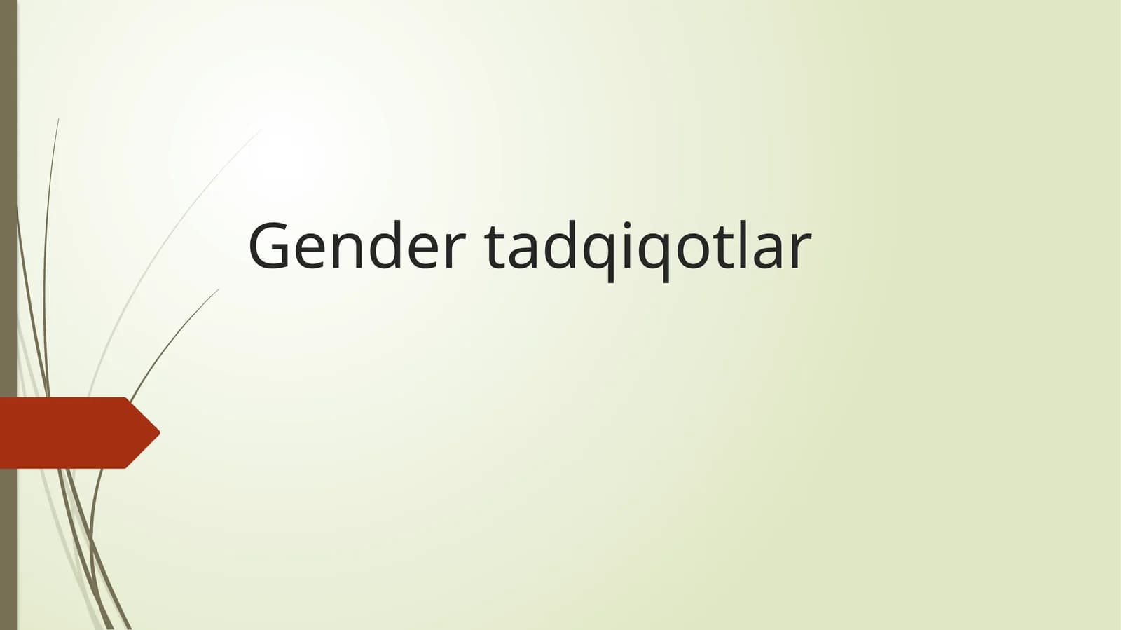 Gender tadqiqotlar