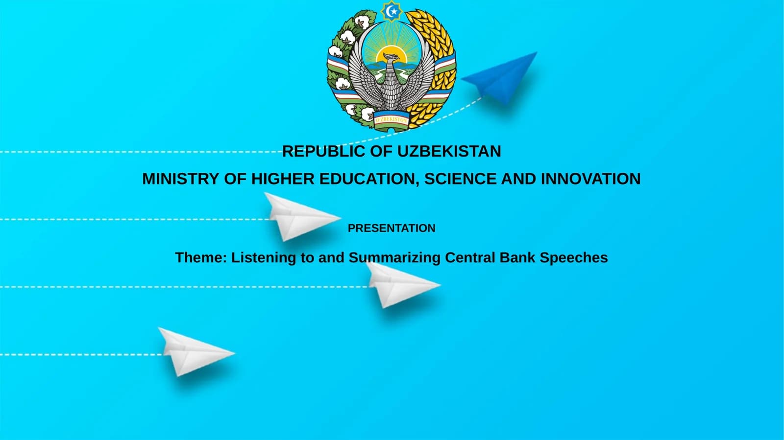 Listening to and Summarizing Central Bank Speeches