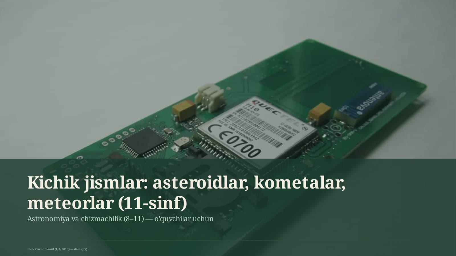 Astronomiya va chizmachilik (8– 11) — o'quvchilar uchun