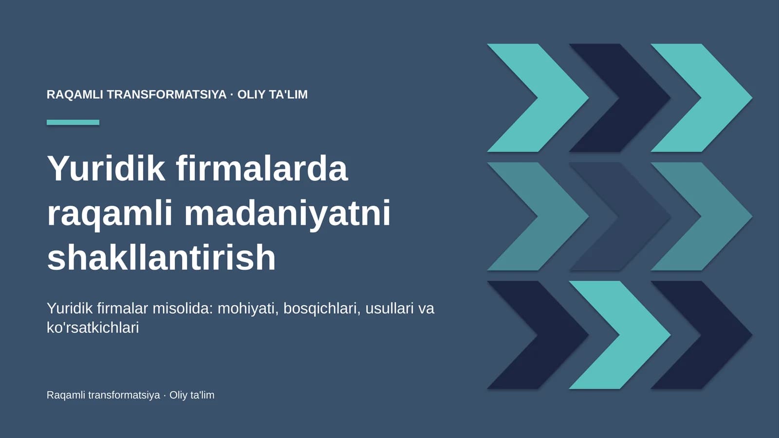 Yuridik firmalarda raqamli madaniyatni shakllantirish