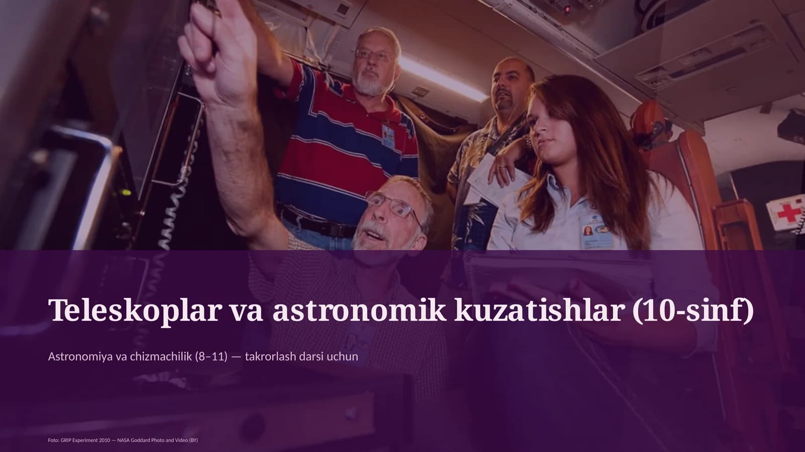 Teleskoplar va astronomik kuzatishlar (10-sinf)