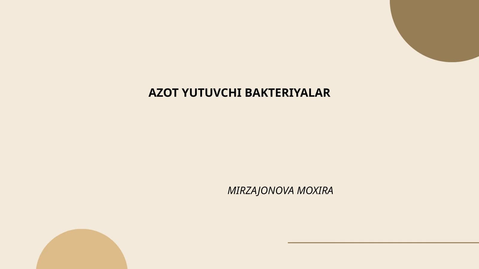 AZOT YUTUVCHI BAKTERIYALAR
