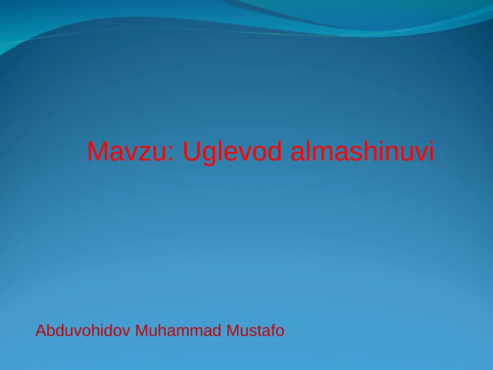 Uglevod almashinuvi