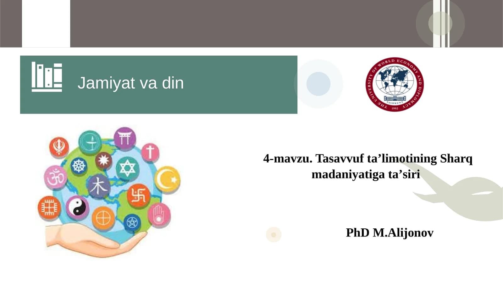 Tasavvuf taʼlimotining Sharq madaniyatiga ta’siri
