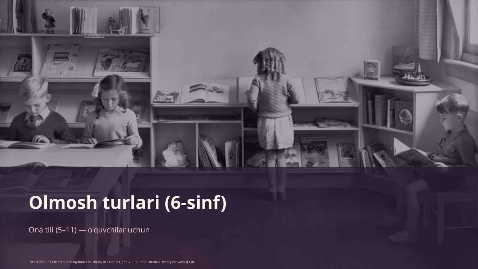 Olmosh turlari (6-sinf)