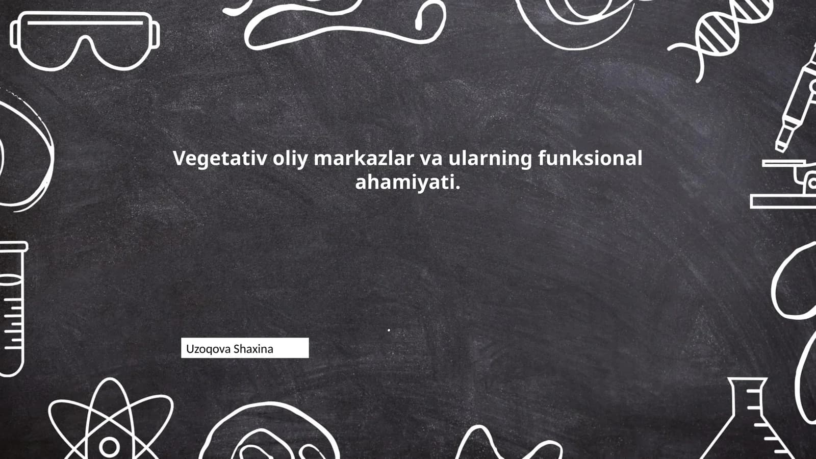 Vegetativ Oliy Markazlar va Ularining Funksional Ahamiyati