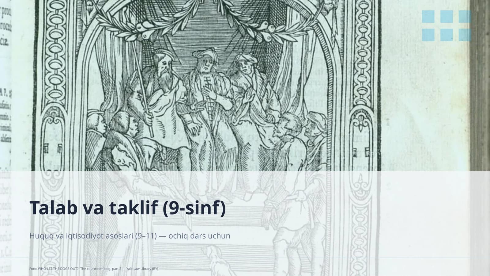 Huquq va iqtisodiyot asoslari (9–11)