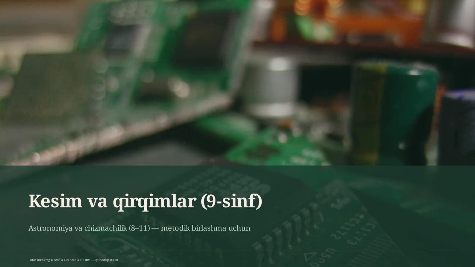 Kesim va qirqimlar (9-sinf)