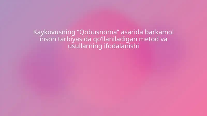 Qobusnoma