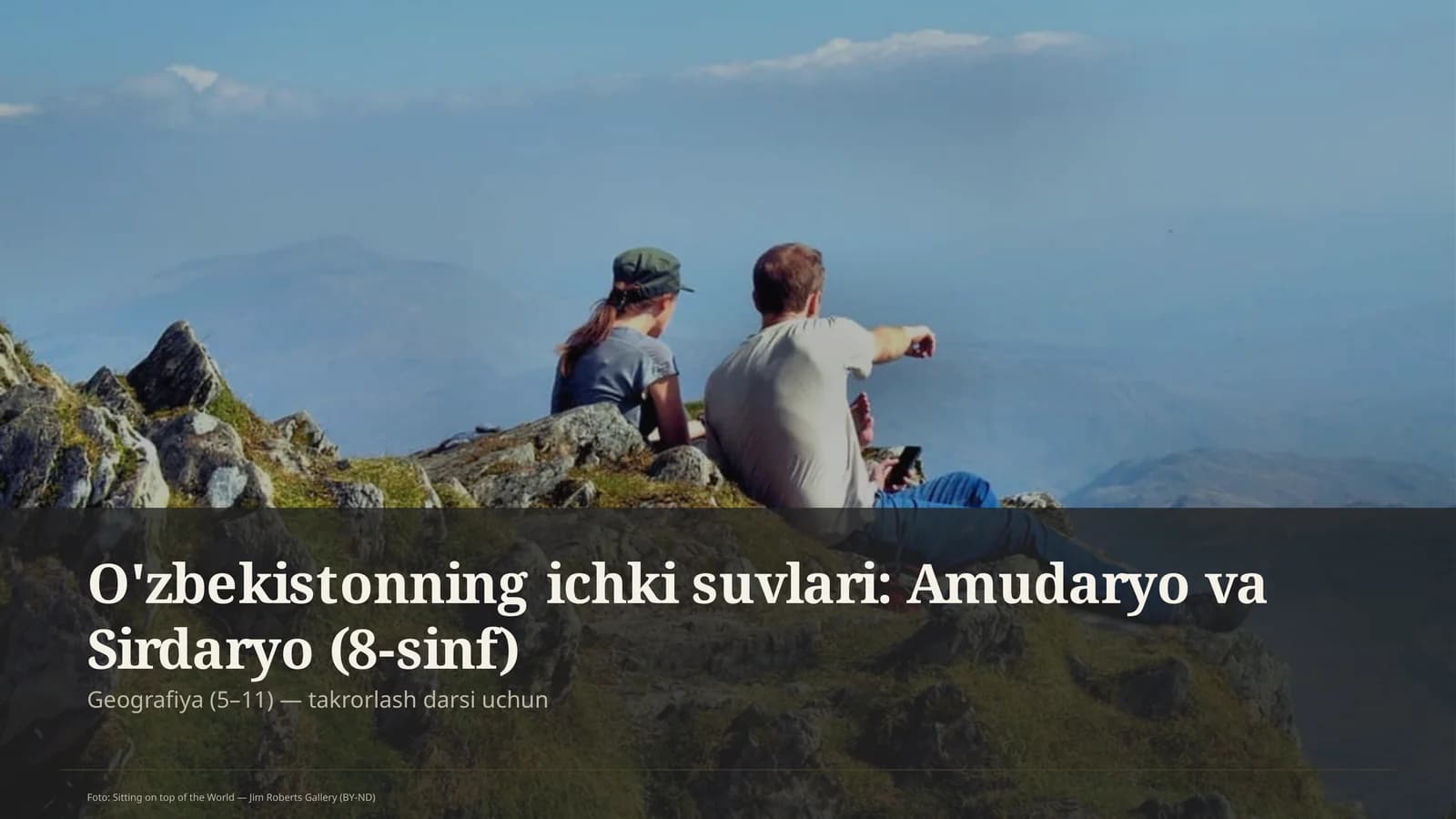 O'zbekistonning ichki suvlari: Amudaryo va Sirdaryo (8-sinf)