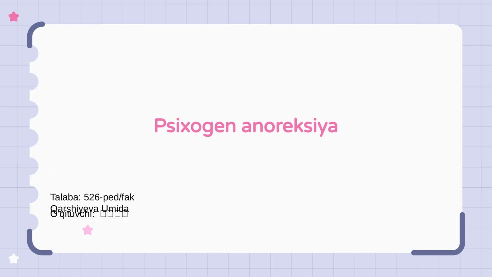 Psixogen anoreksiya