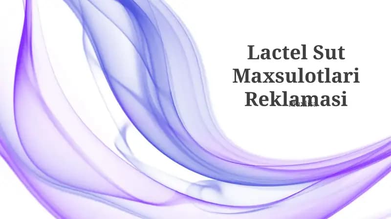 Lactel Sut Maxsulotlari Reklamasi