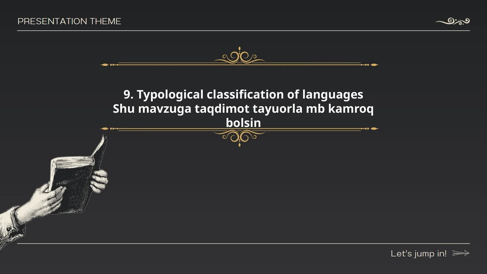 Typological classification of languages