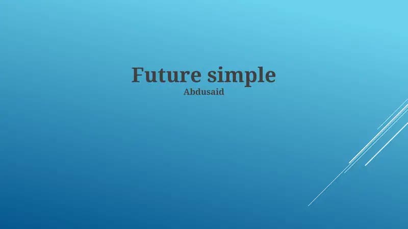Future Simple