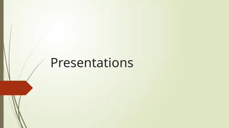 Presentations