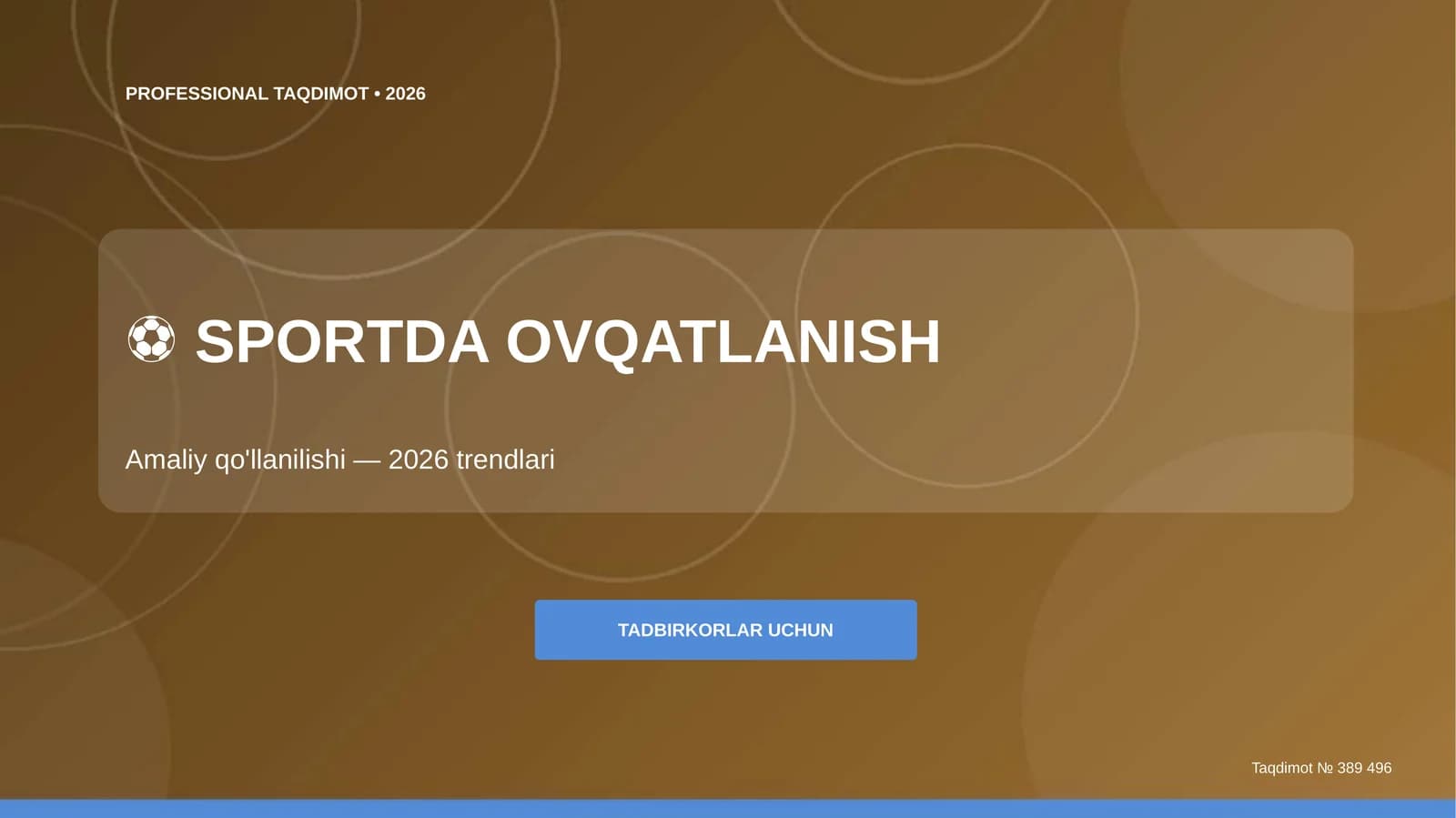 Sportda ovqatlanish: amaliy qo'llanilishi (2026 trendlari)