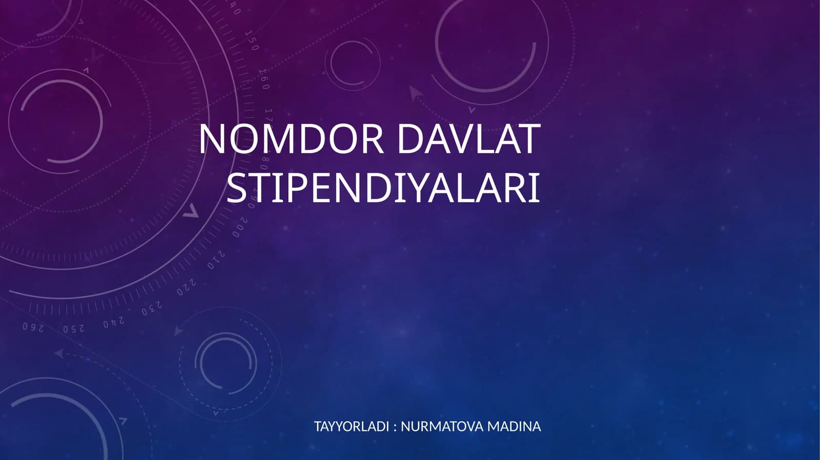Nomdor davlat stipendiyalari