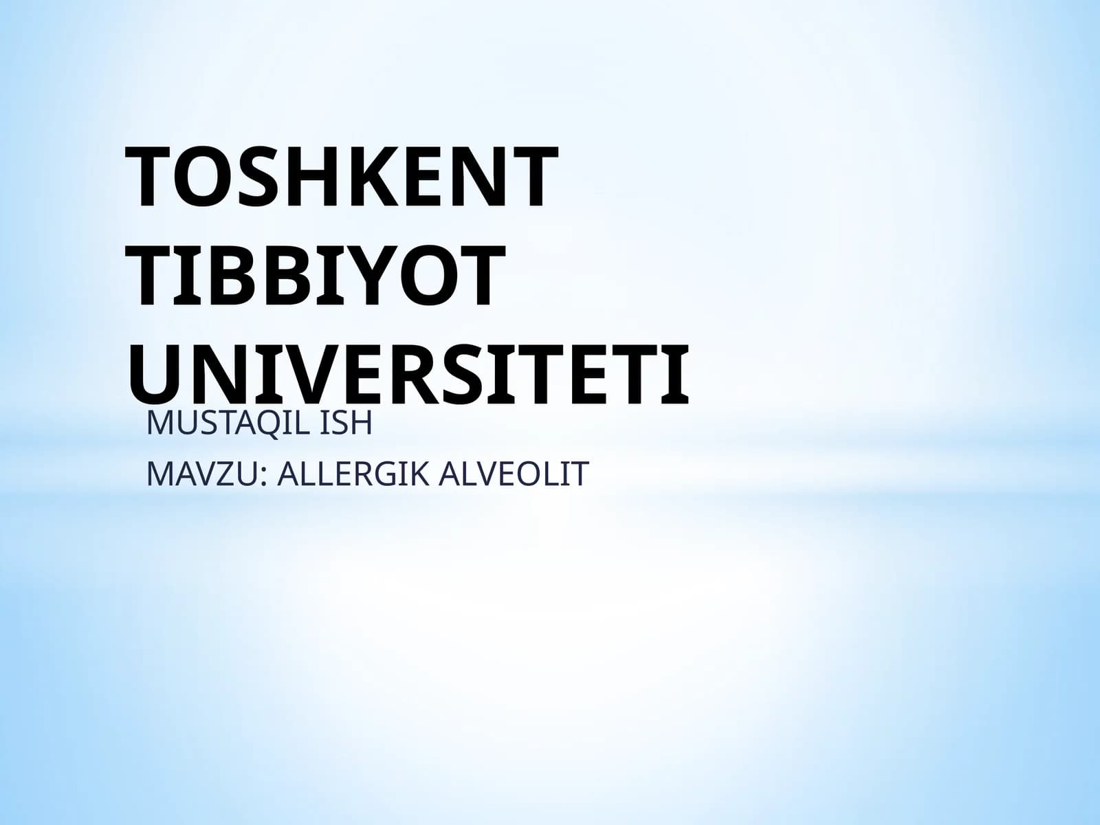 ALLERGIK ALVEOLIT
