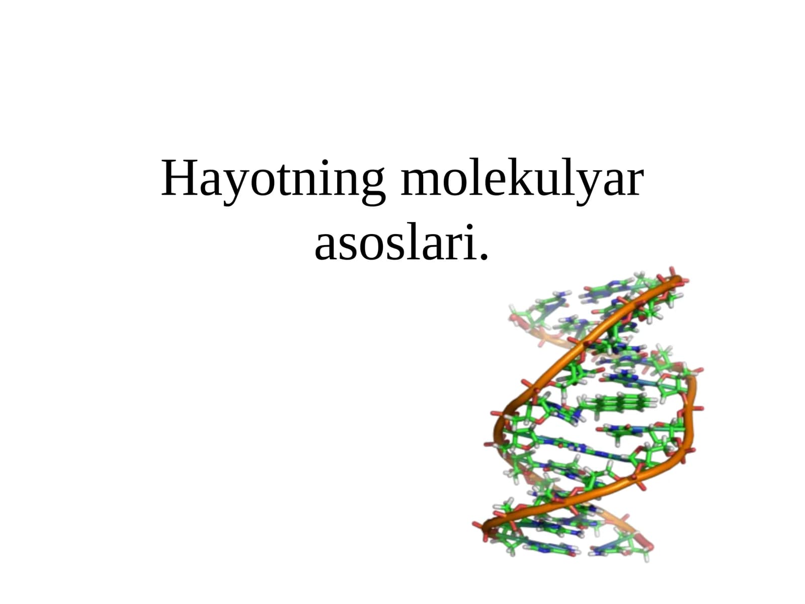 Hayotning molekulya rasoslari
