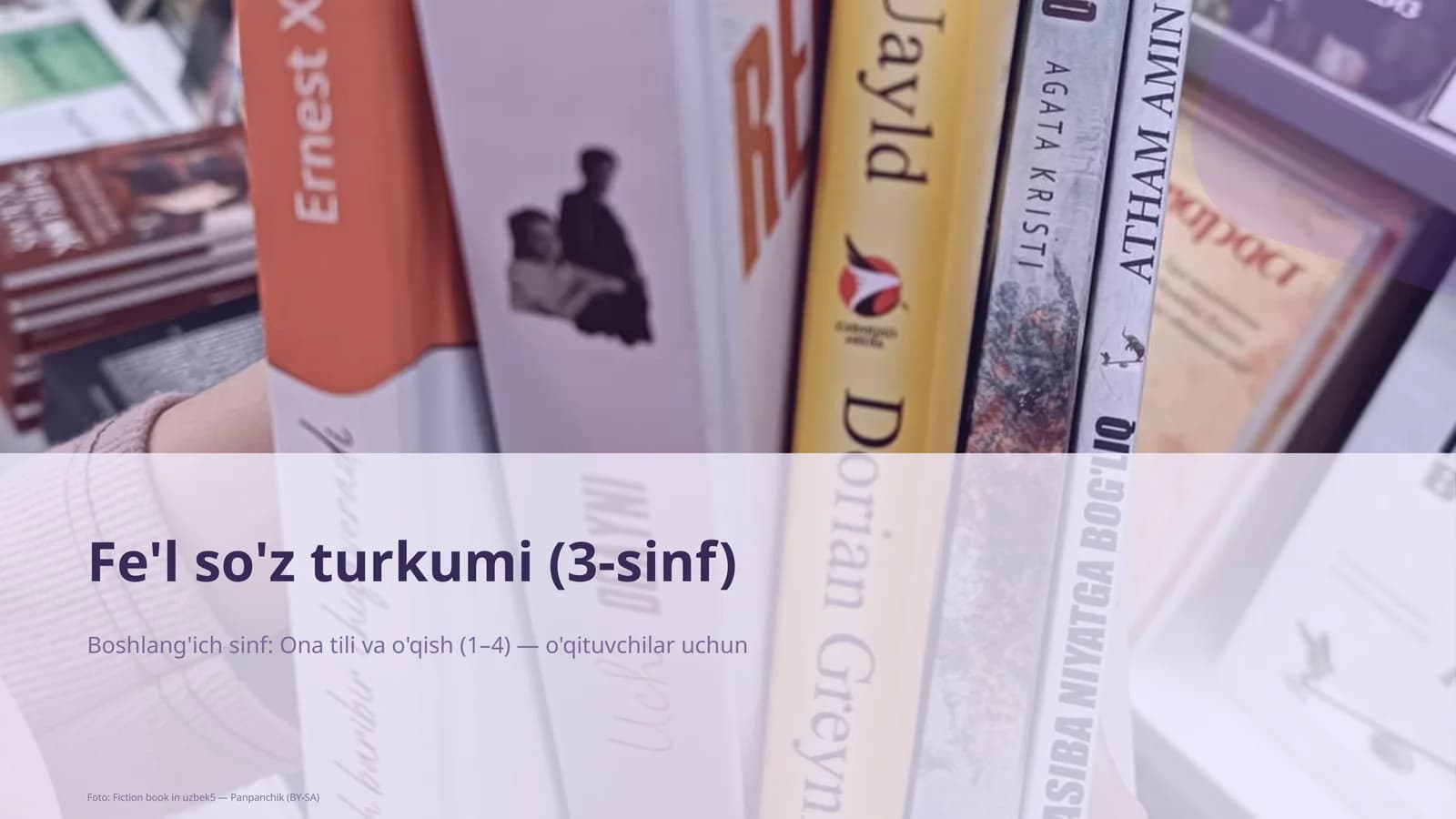 Fe'l so'z turkumi (3-sinf)