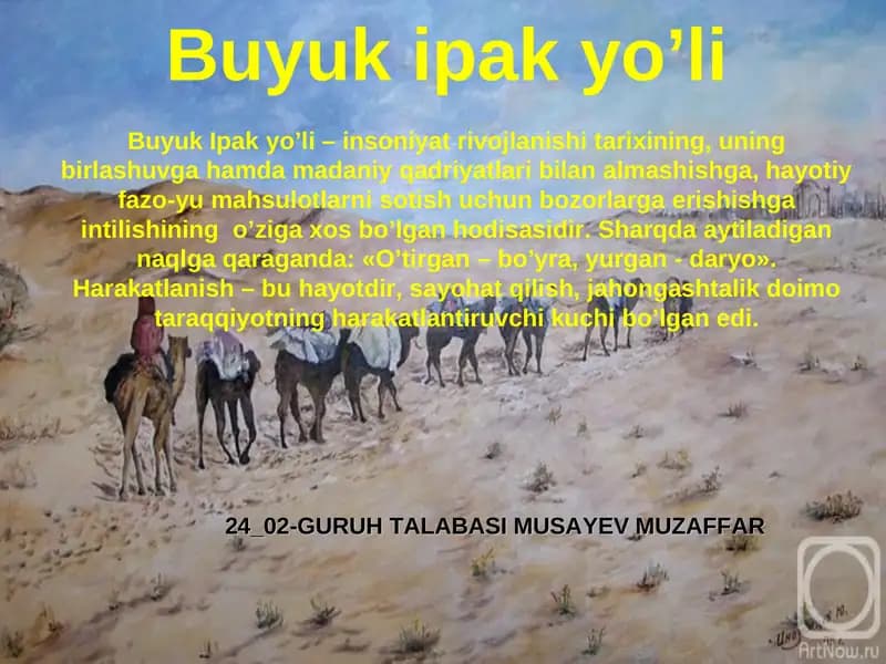 Buyuk ipak yo’li