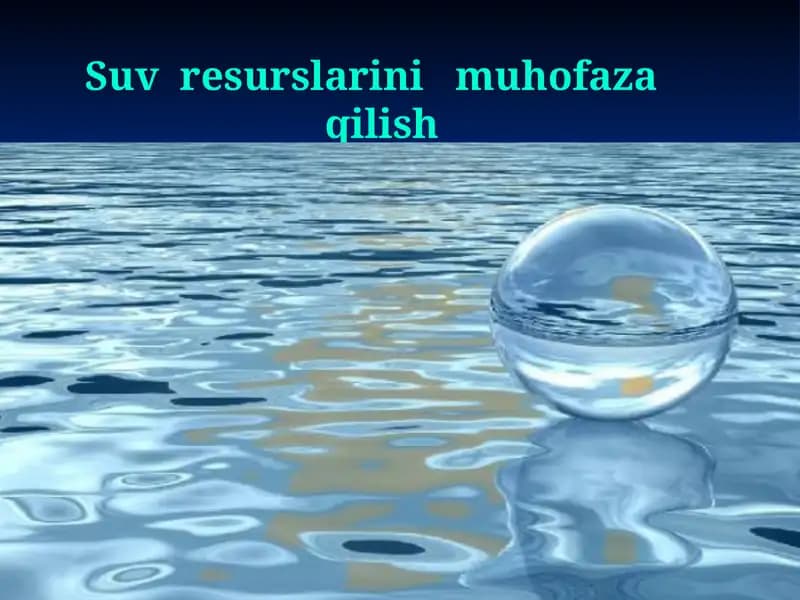 Suvresurslarini muhofaza qilish