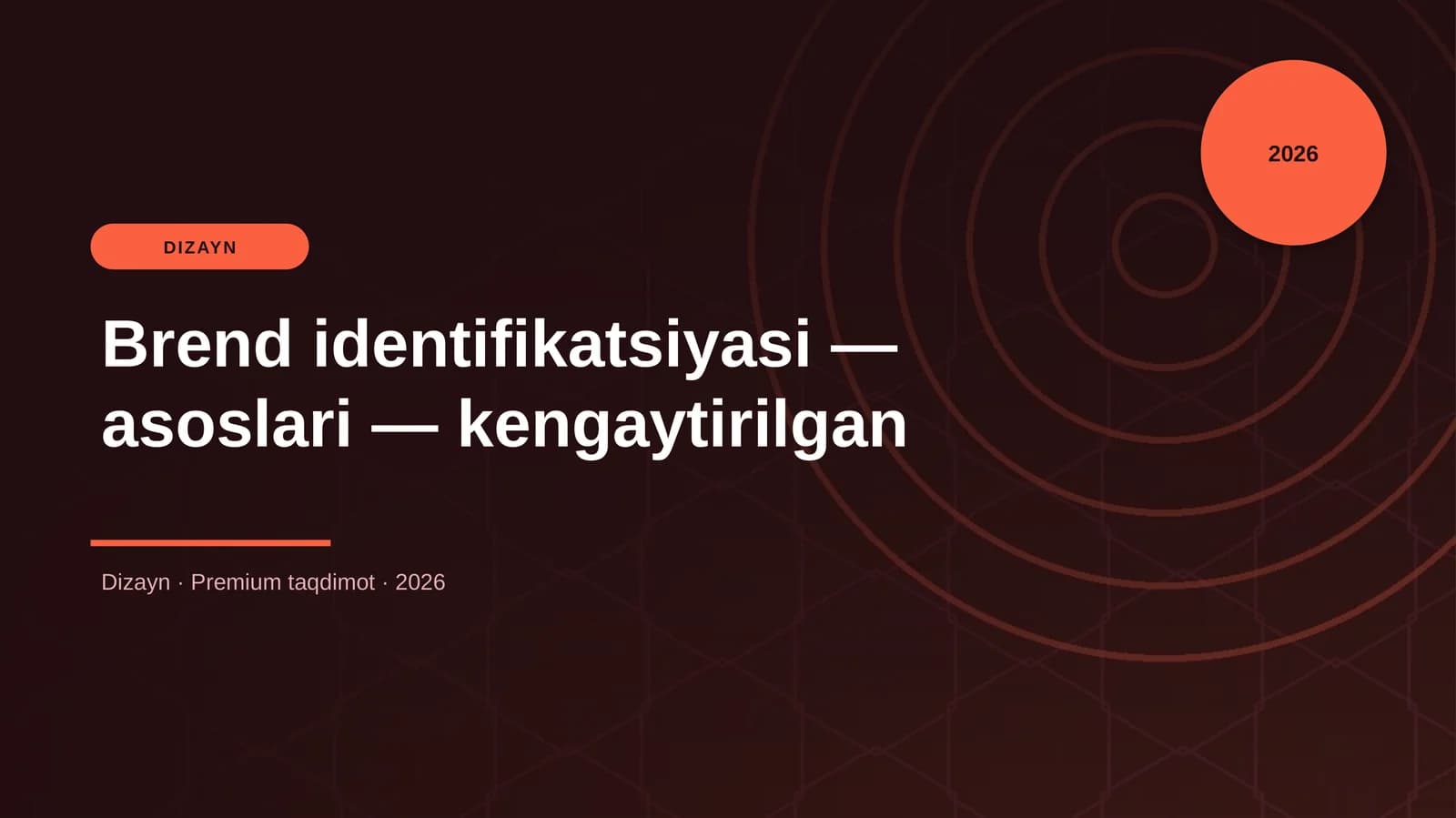 Brend identifikatsiyasi — asoslari — kengaytirilgan